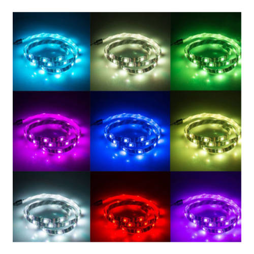 USB RGB LED Strip 5050 Tape Controller Ambient Light 2m TV Backlight 5v Decoration