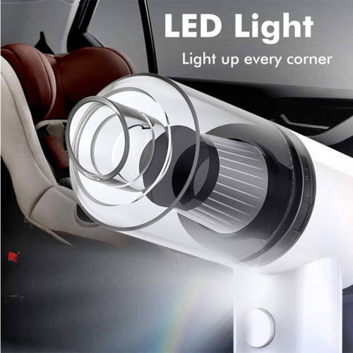 2 in 1 Wireless Car Vacuum Cleaner Portable Mini Wet/Dry Vacuum for Car Interior and Home Cleaning