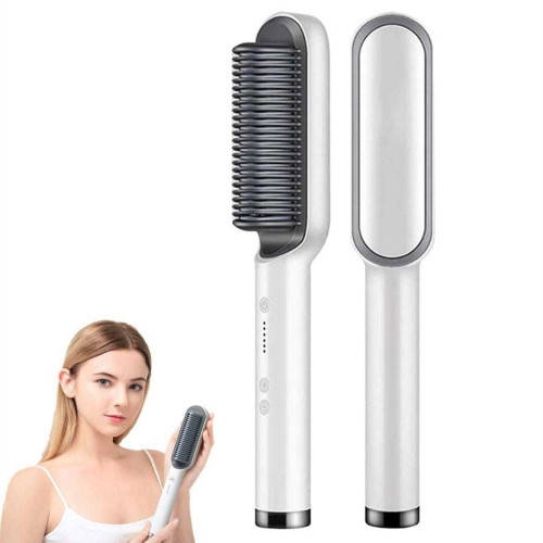 Electric Professional Hair Straightener With Curler Comb Fashion Hairdressing Tool