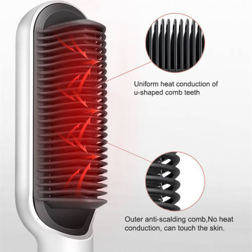 Electric Professional Hair Straightener With Curler Comb Fashion Hairdressing Tool