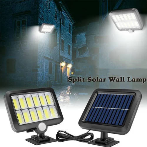 12 COB Solar Rechargeable Led Lights With Motion Sensor Outdoor Garden
