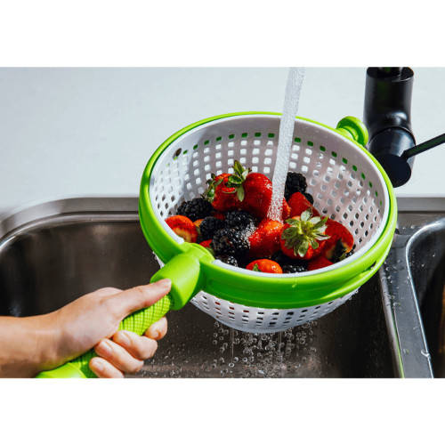 Salad Spinner Drain Vegetable Basket Scratch Resistant Spinning Fruit Vegetable Colander