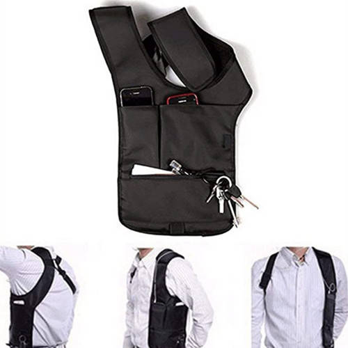 Hidden Underarm Shoulder Bag Phone/Money/Passport Backpack Anti-theft Hidden Travel Backpack