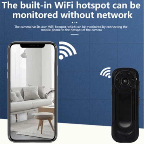 A8 600mah HD Wireless Wi-Fi DV Body Camera