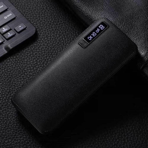 Large-capacity power bank 3USB battery leather case mobile phone charger