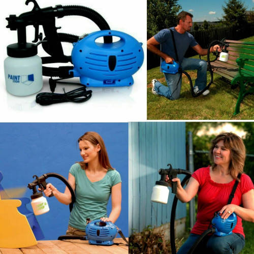 Paint Zoom Spray Gun Portable Painting Machine Home Tool Airless Sprayer