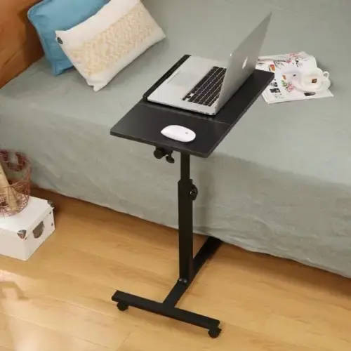 Portable Laptop Desk Adjustable Height Computer Stand Rolling Desk Office Desk AD1