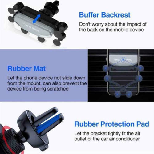 Universal Air Vent Car Mount Gravity Auto-Grip Car Phone Holder