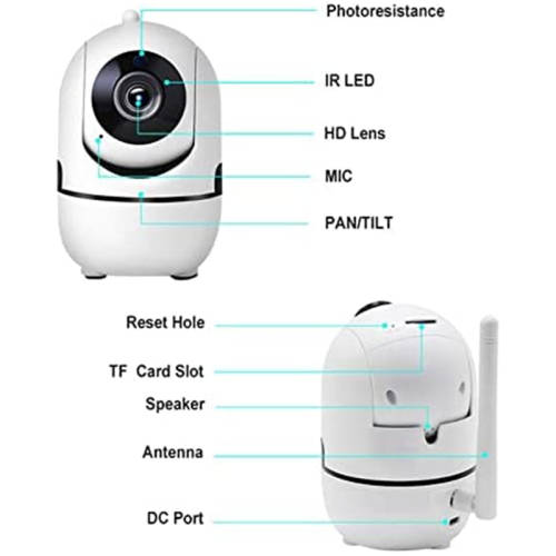 WIFI Smart Security Camera Wireless Infrared Nanny Camera Suitable for Night Use