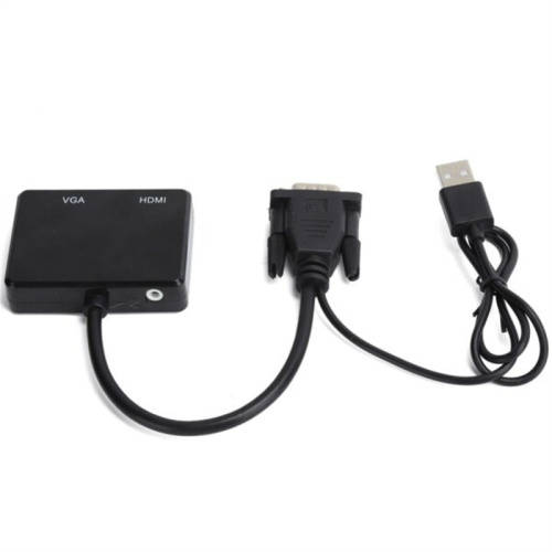VGA to VGA and HDMI Splitter With USB Cable