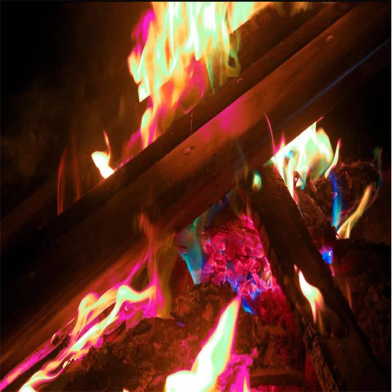 Party Festive Bonfire Indoor Fireplace Magic Flame with Color Changing Flame Powder