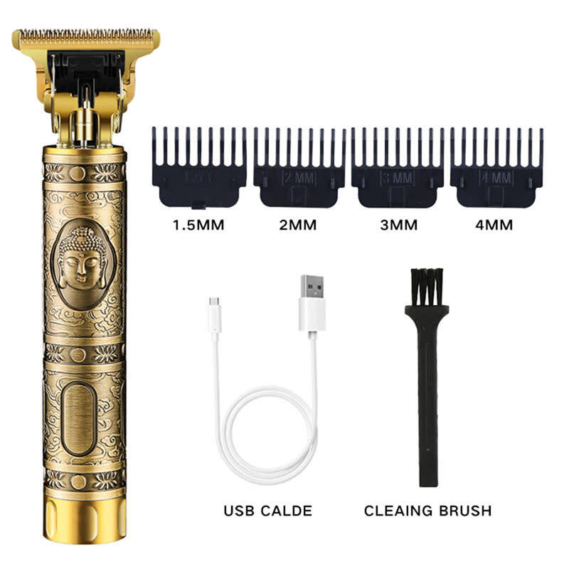 Multifunctional Retro Electric Clipper Salon Hair Design Home Electric Hair Clipper Comfort Grip