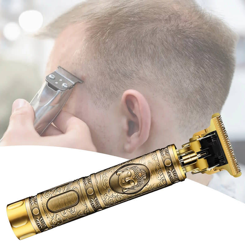 Multifunctional Retro Electric Clipper Salon Hair Design Home Electric Hair Clipper Comfort Grip
