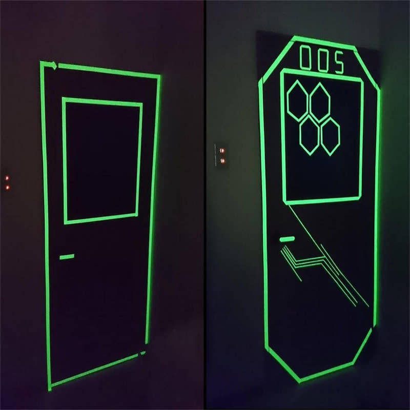 Safety Exit Sign Warning Self Adhesive Luminous Tape