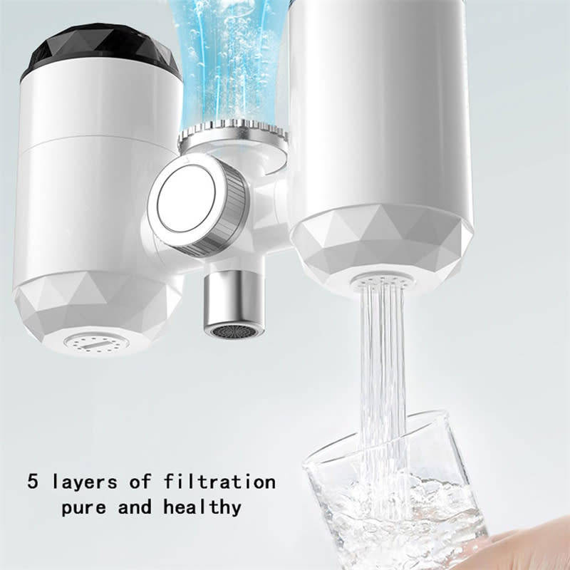 3-in-1 Kitchen Faucet Purifier, 3S Instant Hot Water Faucet with LCD Temperature Display