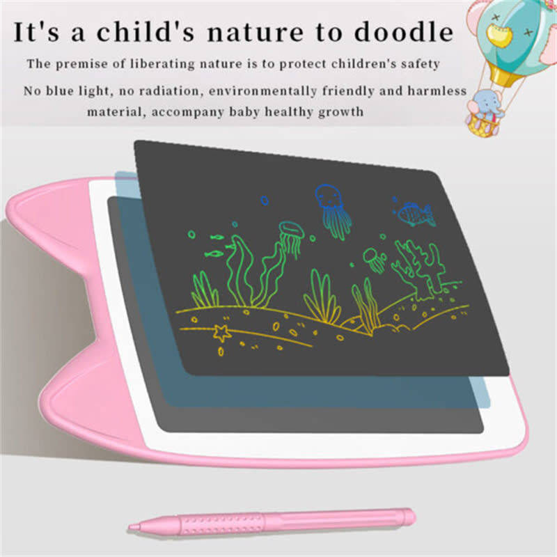 Kids Cat Ear Writing/Drawing Tablet With Stylus 7