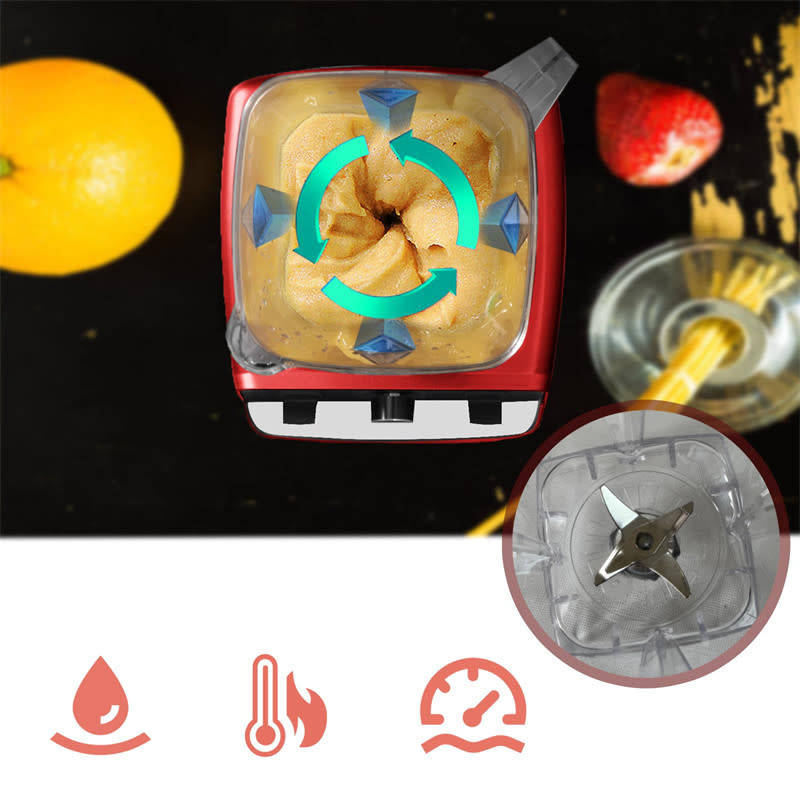 Professional Countertop Blender High-Speed Power Ice Crusher for Milkshakes and Smoothies