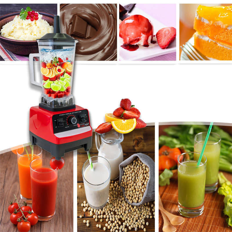 Professional Countertop Blender High-Speed Power Ice Crusher for Milkshakes and Smoothies