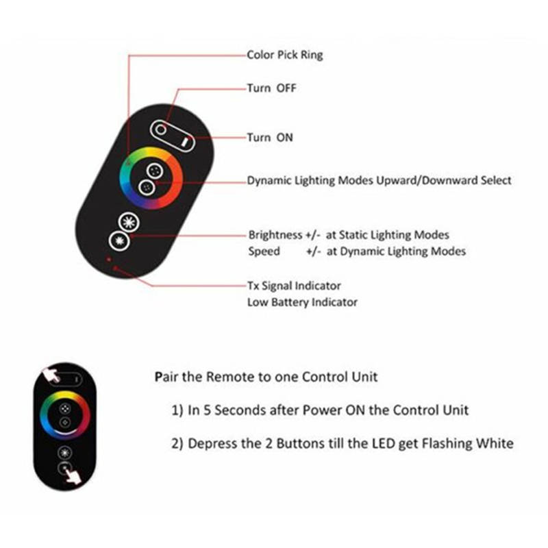 Low Voltage LED 6-Button Touch Controller