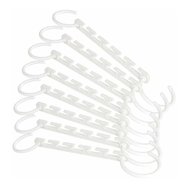 8-Pack Triple Tier Wardrobe Space Hangers