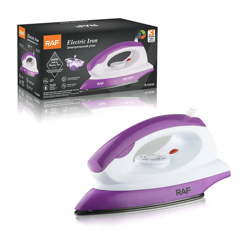 Professional Electric Ceramic Steam Iron 2400W with Non-Stick Sole for Laundry