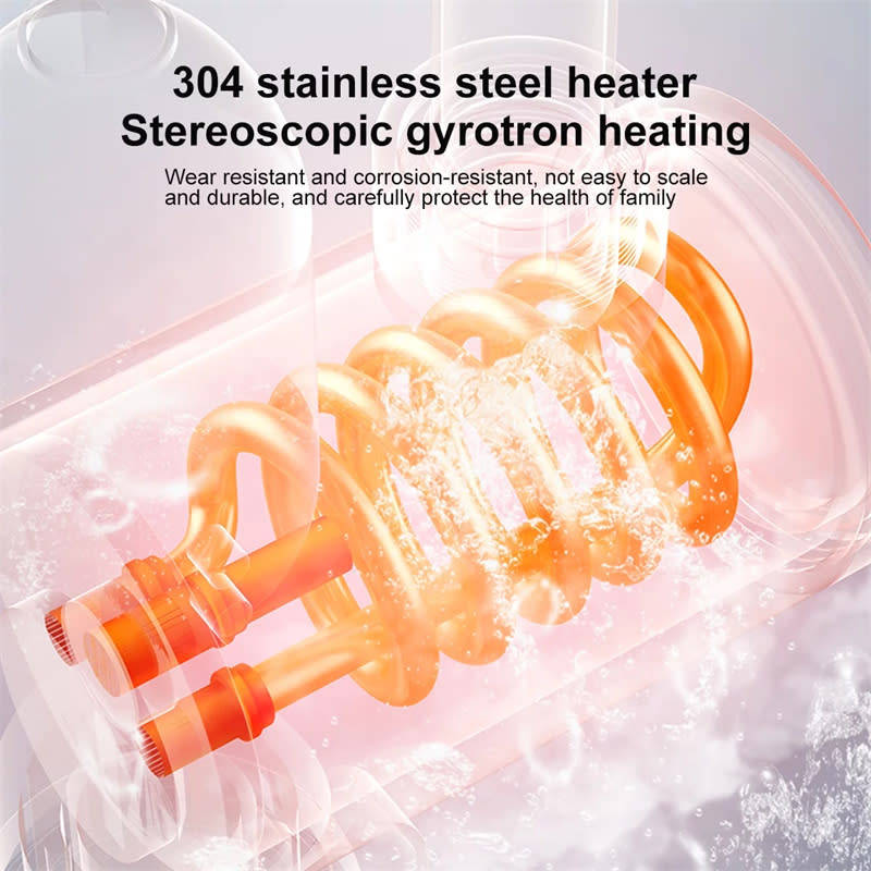 220V Instant Electric Water Heater with LED Digital Display Kitchen Shower Faucet