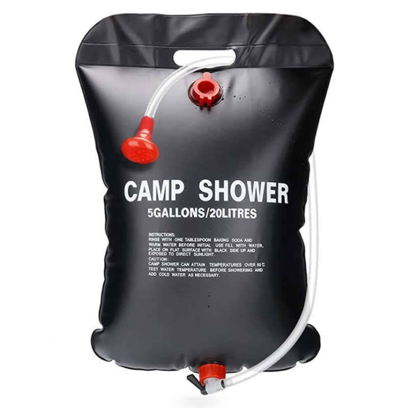 20L Portable Solar Heated Camping Shower Bag Outdoor Shower Water Bag