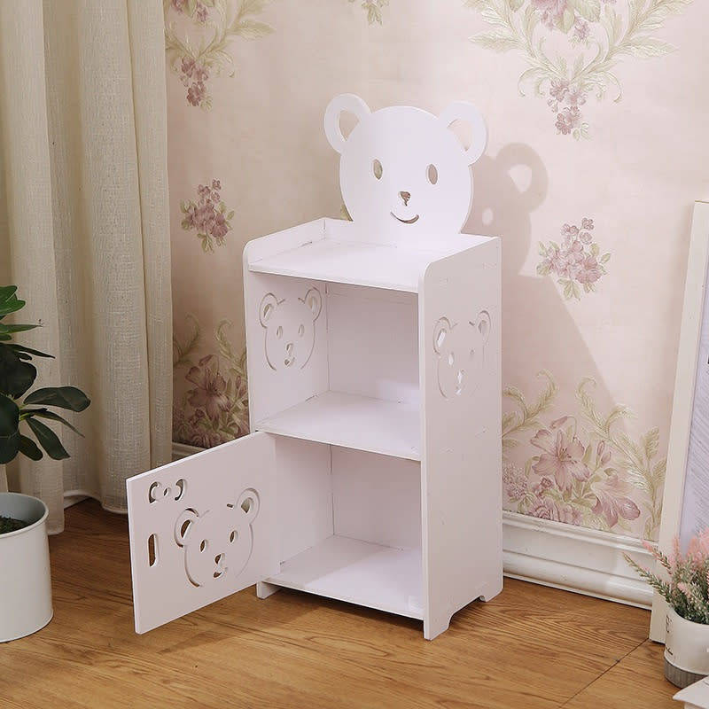 Cute Wooden Nightstand Bedroom Small Furniture Bedside Table Side Table Bookshelf