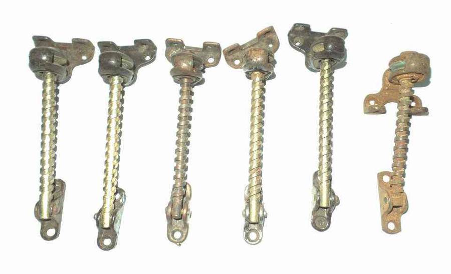 VINTAGE BRASS AND METAL WINDOW WINDERS