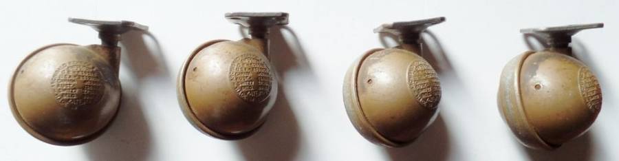 SHEPERD SWIVEL METAL HEAVY DUTY BALL CASTORS X 4