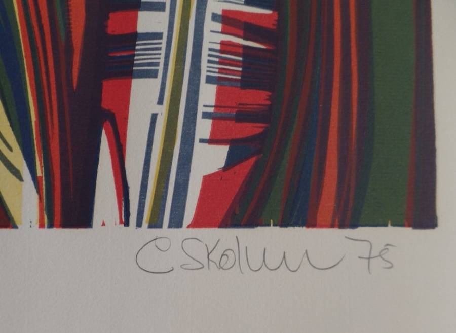 Cecil Skotnes - 1st Stage Trial Woodcut