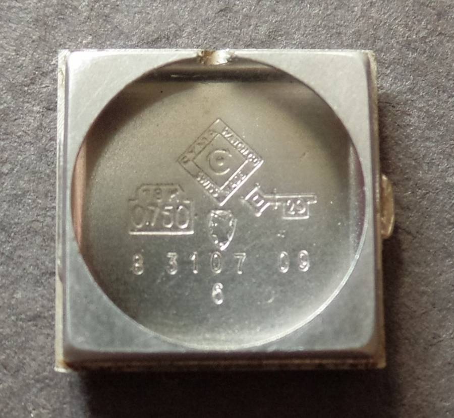 VINTAGE LADIES CYMA 18 CT. WHITE GOLD WATCH AND STRAP