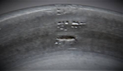 PEWTER PINT TANKARD WITH GLASS BASE