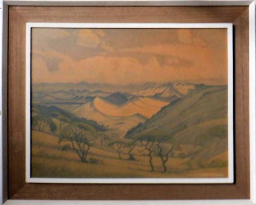 PIERNEEF PRINT IN ORIGINAL FRAME - THE CROCODILE VALLEY, EASTERN TRANSVAAL
