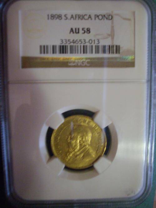 AU58((gold)) 1898 (ngc) PONDE AU58 grade  VERY HIGH GRADE