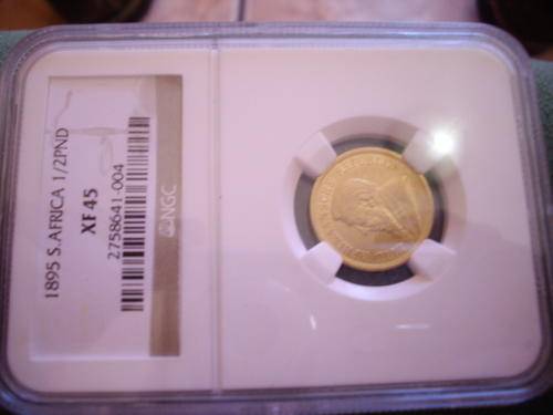 1895 1/2 POND (NGC) GOLD ZAR