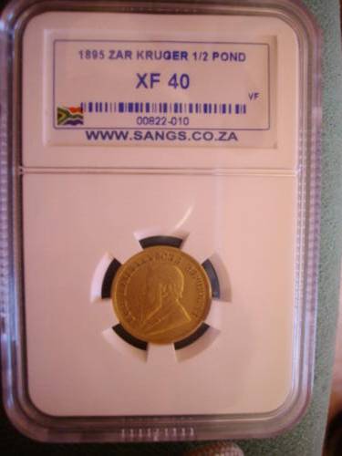 1895 half pond (XF40 GOLD ZAR COIN RARE ) HOT HOT HOT HOT