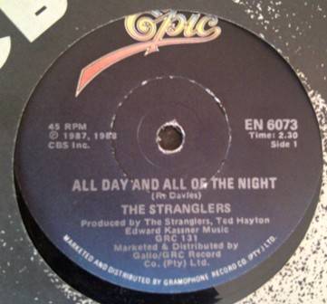 All Day and All of The Night - The Stranglers Vinyl 7'Single EN 6073