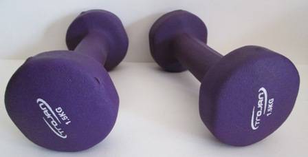 Pair of Trojan 1.5kg Exercise Dumbbell Weights