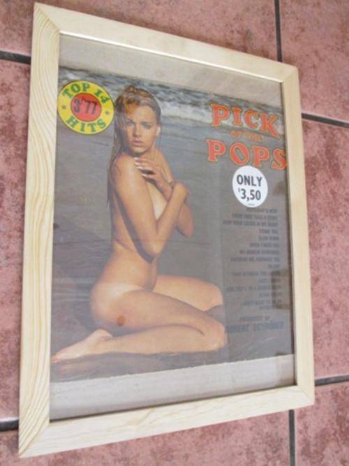 Framed Vintage Top 14 Hits Front LP Cover