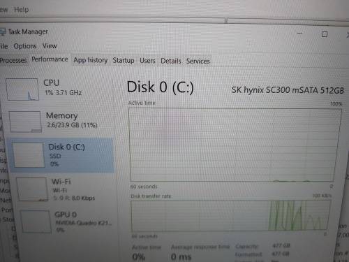 Toshiba W50 Workstation Core i7, 24GB Ram, 512GB SSD, Nvidia Quadro