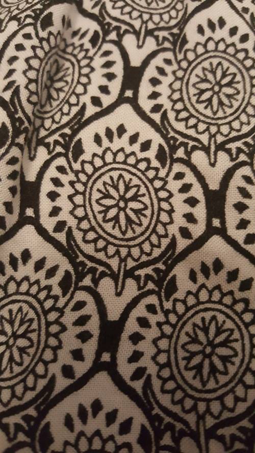 MRP Red Boho Gypsy Pants - Black & White Pattern