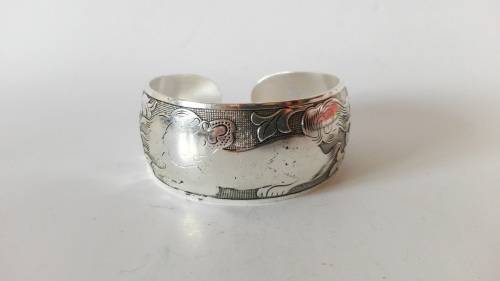 Tibetan Tibet silver Totem Bangle Cuff Adjustable Bracelet