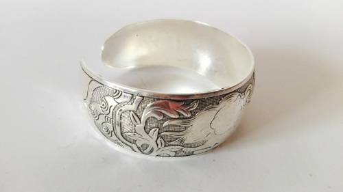 Tibetan Tibet silver Totem Bangle Cuff Adjustable Bracelet