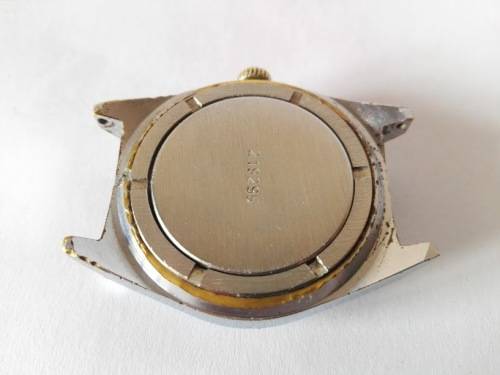 Vintage Soviet Men's wrist watch Raketa, round black