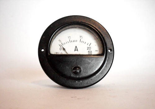 Old Russian ammeter, part of a military truck