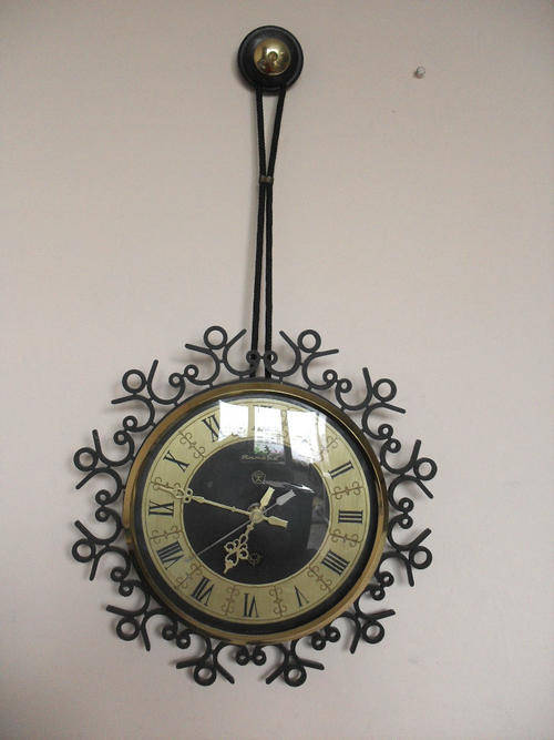 Vintage Wall Clock Majak, USSR C1970, WORKING