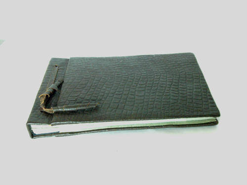 Vintage  Photo Album, Brown leather sheets covers