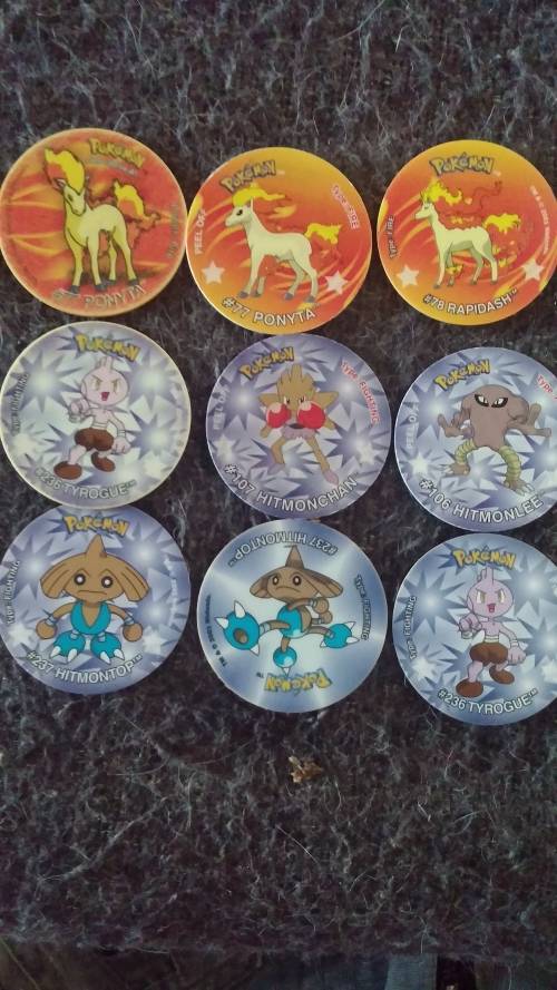 81 Pokemon tazos with TIn. Once in a Lifetime!