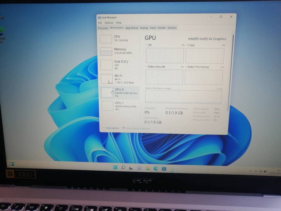 **BARGAIN BUY**MINT ACER ASPIRE 5 11th GEN i7, 16GB RAM, 512 SSD+1TB HDD+2GB GRAPHICS-GRAB IT@R7999!